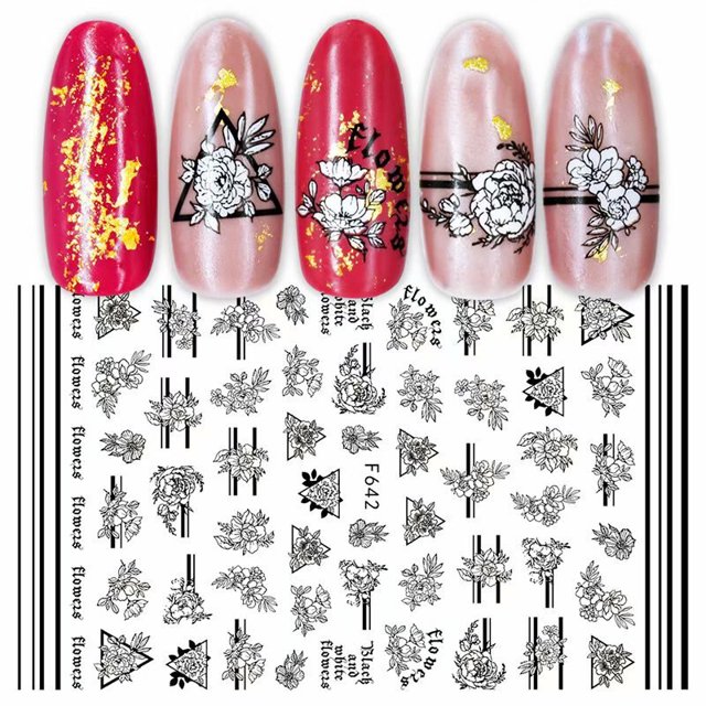 Etiqueta engomada 3d del día de san valentín, adorable, dibujos animados, amantes, uñas, pandilla, niña, calcomanías de diseño, manicura, arte, decoración