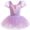 Purple princess, variant on ATAIKU 3-9Y Kids Girls Princess Ballet Dress Short Sleeve Leotards Skirted Tutu Dancewear Halloween Christmas Party Dress
