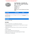 thumbnail image 2 of Front Brake Rotor - Compatible with 2002 - 2007 Mini Cooper S Convertible 2003 2004 2005 2006, 2 of 2