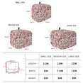 thumbnail image 2 of Toaster Cover 4 Slice, Farmhouse Red Dustproof Bakeware Oven Protector with Top Hook, Vintage Flower Leaf Botanical Plant Waterproof Small Kitchen Appliance Toasters Dust Cover, 12"x11"x8", 2 of 5
