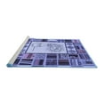 thumbnail image 2 of Ahgly Company Machine Washable Indoor Rectangle Patchwork Blue Transitional Area Rugs, 2' x 3', 2 of 4