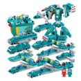 thumbnail image 1 of Transforming Toy Set with Storage Box, Magnetic Cars Trucks Robot for Kids, 1 of 8