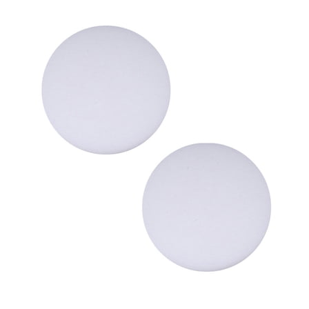 Milisten 2PCS Door Stopper Bumper Wall Protector Silicone Round White Anti Collision Pad