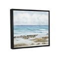 thumbnail image 4 of Stupell Industries Rocky Shore Beach Waves Landscape Painting Black Floater Framed Canvas Art Print Wall Art, 31 x 25, 4 of 10