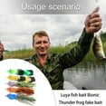thumbnail image 2 of Yokua Ray Frogs Crankbait Lures Topwater Frogs Lures Fishing Lures with Hook, 2 of 19