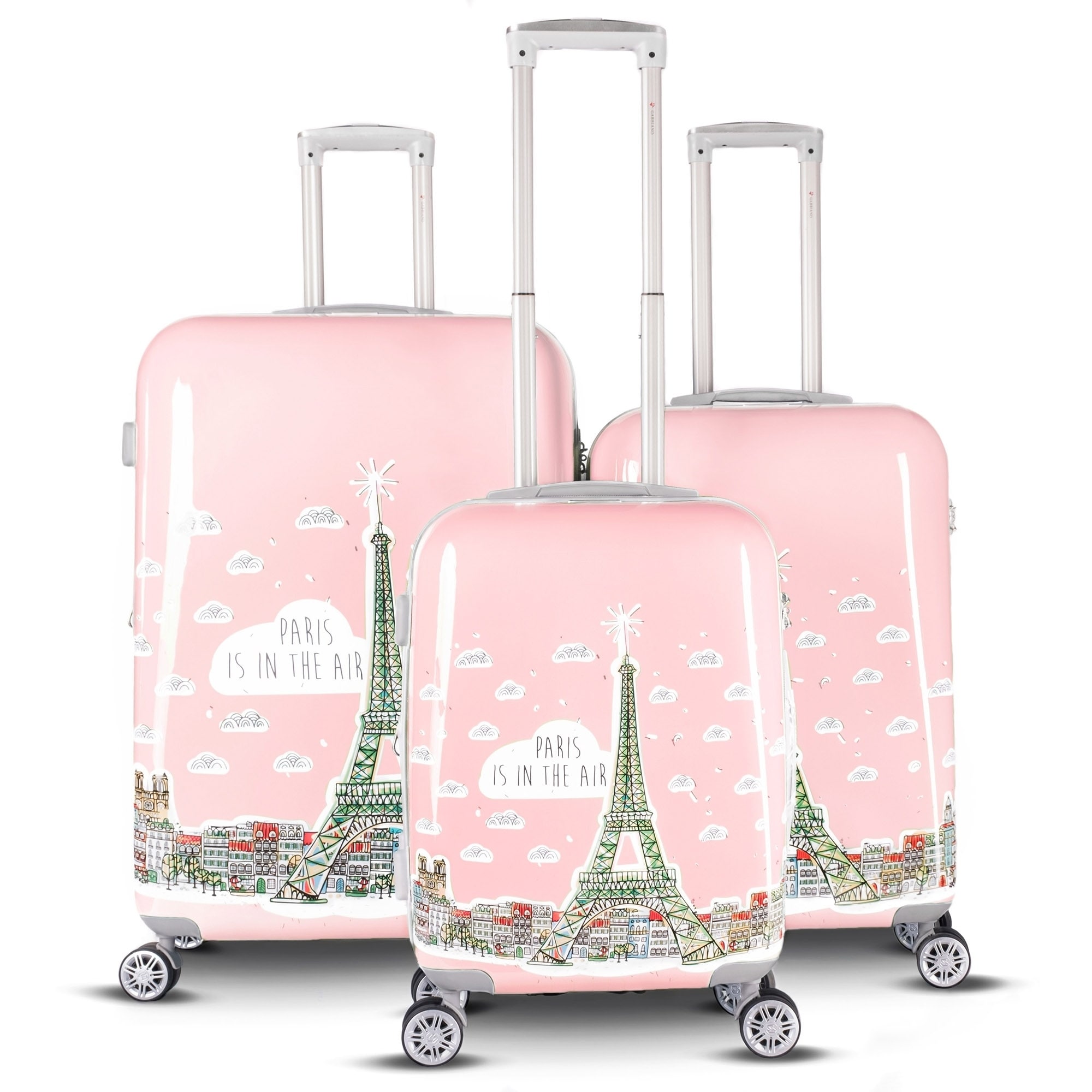 Gabbiano Gabbiano Paris Collection 3 Piece Expandable Hardside