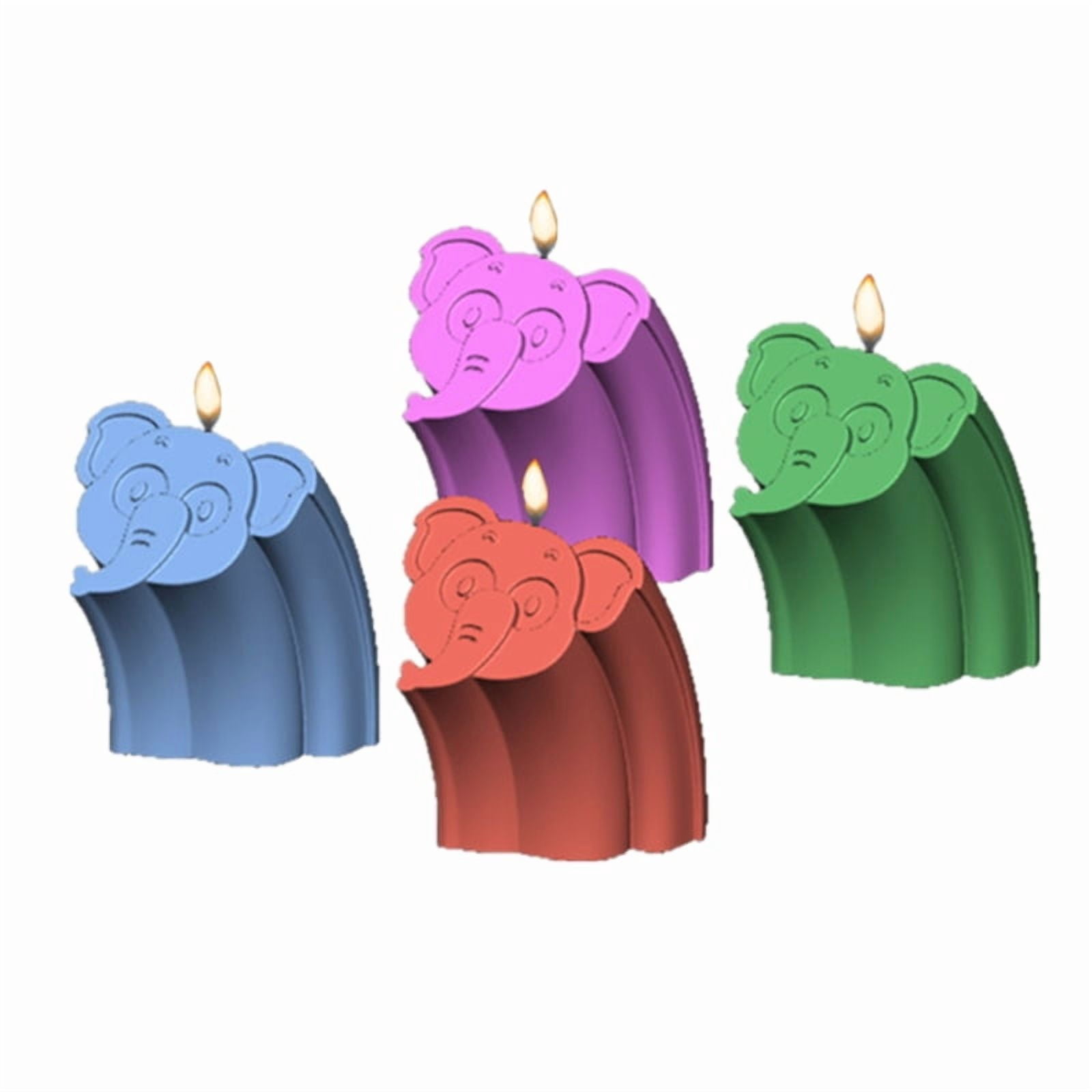 3D Elephant Face Home Decorations Resin Mold Ornaments Casting Silicone Mould