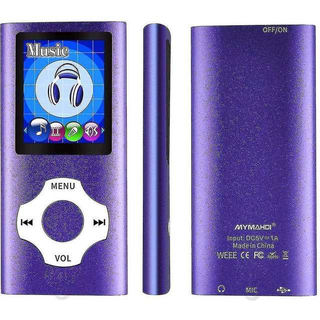 Reproductor de música Mp3 Mp4 con visor de fotos Lector de libros electrónicos Grabadora de voz Radio Fm Vídeo