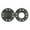 Black, variant on 6 Pairs Magnet Buttons Invisible 8-holes Design Metal Clothes Buckle Sewing Press Studs Buttons Sewing Supplies - Handmade DIY Clothing Decoration, 0.8 in