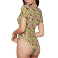 thumbnail image 2 of Saiise Pyjama à Manches Courtes Motif bubble gum pour Femmes Col Rond Extensible avec Fermeture à Pression-TTG, 2 of 7