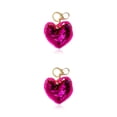 thumbnail image 4 of Matsuzay LLavero de corazón llavero exquisito colgante colgantes bolsa accesorios de decoración llavero de lentejuelas para regalo Rosa roja 2piezas Matsuzay CBP263886, 4 of 6
