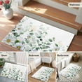 thumbnail image 6 of 2x3 Washable Area Rugs,Pastoral Daisy Eucalyptus Leaf Non-Slip Soft Rug Indoor Carpet,Floor Rugs for Living Room Bedroom, 6 of 9