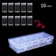thumbnail image 3 of Caja de pintura de diamantes Contenedor de caja de almacenamiento de cuentas transparentes (10 rejillas) Likrtyny Oficina Multiescena Multifunción, 3 of 8