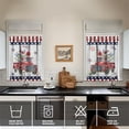 thumbnail image 4 of American 4th of July Kitchen Curtains Valances and Tiers Set for Windows, Patriotic Independence Memorial Day Bathroom Window Curtain Valance 3 Piece Sets,Kitchen Decor for Living Room,54''x 36'', 4 of 6