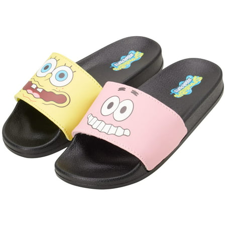 Nickelodeon Boys' Sandals - SpongeBob and Patrick Beach/Pool Soccer ...