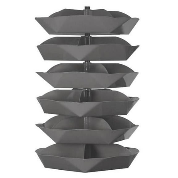 44 in. Storage Rotabin Storage 6 Shelf No.95, Gray