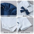 thumbnail image 3 of CARETOO Boys Clothes Set 0-18M Infant Formal Outfit Infant 4pcs Tuxedo Dress Shirt Suspender Pants Bowtie Hat, 3 of 11