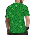 thumbnail image 2 of Wukai St Patrick's Day5 Print Men's Short-Sleeved Mesh T-Shirt,Quick-Dry Short Sleeve Workout T-Shirt-5X-Large, 2 of 8