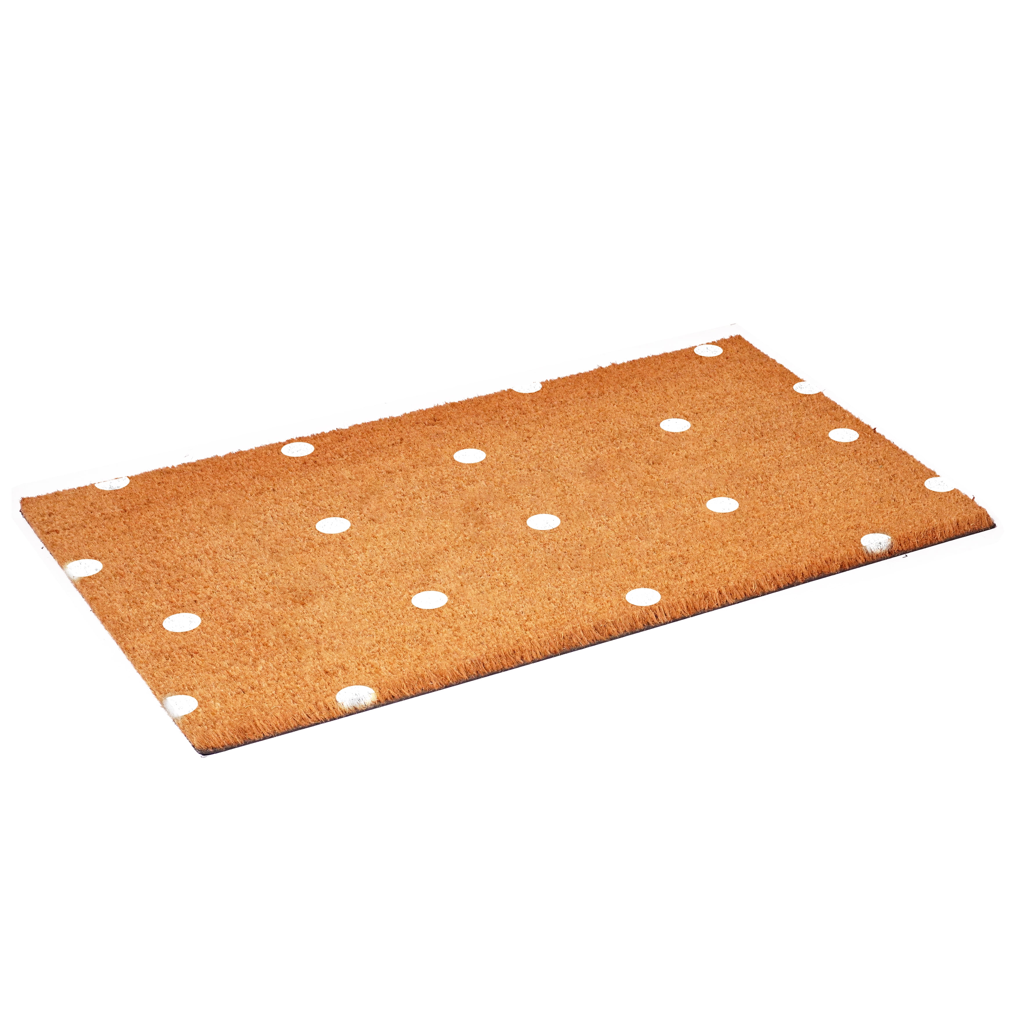 Calloway Mills 112182436 White Polka- Dots Doormat 24" x 36"