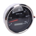 thumbnail image 1 of Boat Tachometer, 110mm 6000RPM Gauge with Hour Meter 7 Color Backlight, Compatible with Truck Tractor Trailer Car RV, DC 9-32V, 1 of 7