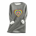 thumbnail image 1 of Birdeem Womens Large Loose Raglan Top Thickened and Velvet Lamb Wool Warm Underlay, 1 of 1