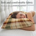 thumbnail image 5 of Warm Brown Checked Throw Pillow Cover 20 x 26 Inch Decorative Pillow Cover Fall Farmhouse Buffalo Plaid Lumbar Pillowcase Seasonal Rectangle Cushion Case for Couch Sofa Bed Living Room, 5 of 9