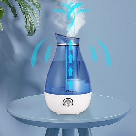 

Mgaxyff Humidifiers for Bedroom Quiet Ultrasonic Cool Mist Humidifier 2.5L with Auto Shut-Off Night Light and Adjustable Mist Output Less Than 30dB Blue