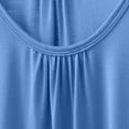 thumbnail image 4 of BILIKEYU Summer Tank Tops for Women Loose Fit Pleated Square Neck Sleeveless Tops Curved Hem Flowy, Women'S Summer Tops, Flowy Tank Tops For Women, Flowy Shirts For Women, 4 of 6