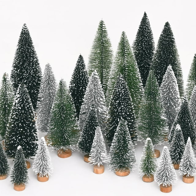 Cepillos para botellas Waipfaru para decoración navideña, 21 unidades