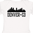 thumbnail image 4 of Inktastic Denver Colorado City Skyline Boys or Girls Long Sleeve Baby Bodysuit, 4 of 5