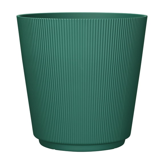 Mainstays 15.9" D x 15.8" H Parker Green Recycled Resin Planter