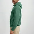 thumbnail image 4 of BXINGOHAI Men's Hoodies Fleece Pullover Drawstring Hooded Collar Casual Sweatshirts Athletic Long Sleeve Shirts with Pocket Today Army Green,L, 4 of 6