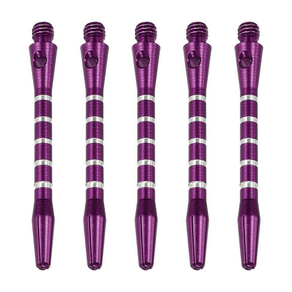 Uxcell 48mm Aluminum Dart Shafts, 30 Pack Medium 2BA Thread Dart Stems, Purple