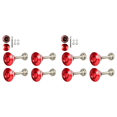 thumbnail image 1 of 8X Quick Release Push Hood Latch Button Car Pin Bonnet Lock Bumper Clip Latches Red, 1 of 5
