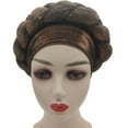 thumbnail image 1 of Opolski Turban Multicolored Good Elasticity Women Thick Braids Design Turban Cap for Christmas, 1 of 7
