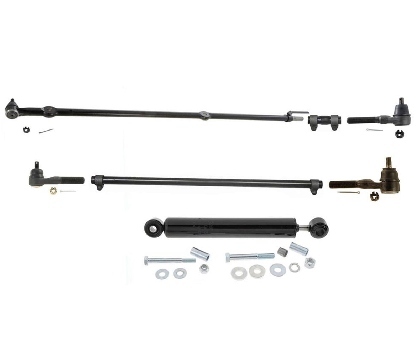 100% Brand New Drag Link Tie Rods Track Bar 7Pc Kit for Jeep Wrangler 91-95  