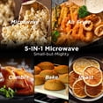 thumbnail image 2 of Horno microondas BLACK+DECKER 5 en 1, 0.9 pies cúbicos, 900 W, acero inoxidable, 2 of 7