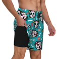 thumbnail image 4 of Xecao Skull Cat for Men's Swimming Trunks Swim Trunks Quick Dry Swim Shorts with Mesh Lining Funny Swimwear Bathing Suits, 4 of 9