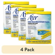 (4 pack) Ayr Sinus Rinse Kit Refill Packets - 100 Count