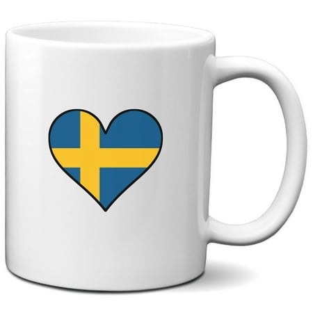 

Swedish Flag Heart Sweden Love Coffee Mug