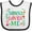 White and Black, variant on Inktastic Nonna Loves Me Granddaughter Girls Baby Bib