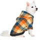 thumbnail image 2 of Fotbe Warm Orange Plaid Sudadera con Estampado para Perros Pequeños – Suéter con Capucha para Mascotas, Tela Suave de Forro Polar con Bolsillo-Small, 2 of 7