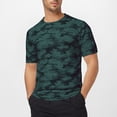 thumbnail image 2 of Yuncity Mens Shirt Print Round Neck Gym Workout Sports Wear Comfortable Breathable All Season Fit Men T Shirts Xxxl, 2 of 7