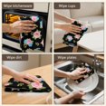 thumbnail image 5 of 2 Pcs Pioneer Flower Floral Print Pattern Kitchen Towels, Funny Microfiber Dish Towel Set, 18" X 26" Tea Towels, 5 of 6