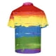 thumbnail image 5 of Camisa Casual de Impresión de Gradiente de los Hombres, Top de Solapa de Manga Corta en Tela de Malla Ligera para el Aire Libre Y el Ocio, Blusa de Suéter Elegante, 5 of 9