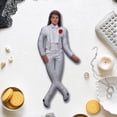 thumbnail image 4 of Bendable Retro Pop Icon Action Figure in White Sparkle Suit with Fedora, Poseable Music Legend Mini Doll for Collectors and Car Dashboard Decor, 1 Pack, 4 of 5