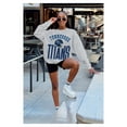 thumbnail image 3 of Women's Gameday Couture  Ash Tennessee Titans Fierce Focus Premium Oversized Fleece Pullover Sweatshirt, 3 of 4