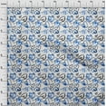 thumbnail image 4 of oneOone Polyester Spandex Medium Blue Fabric Valentine Heart Quilting Supplies Print Sewing Fabric By The Yard 56 Inch Wide, 4 of 4