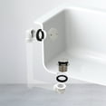 thumbnail image 2 of Westbrass 1-1/2" Tip-Toe Bathtub Drain Plumber's Pack with Two-Hole Elbow and PVC Fittings, Polished Nickel, 2 of 14