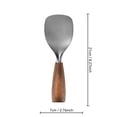 thumbnail image 3 of Aodebiao Titanium Rice Paddle with Wood Handle, Non-Stick Serving Spatula for Rice Mashed Potatoes Stirring, Food Grade Kitchen Utensil, Standable Spoon for Cooking Serving, 3 of 6